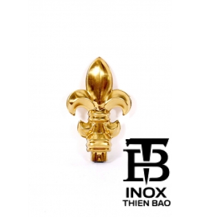 HOA BÁCH HỢP (fleur-de-lis) bằng kim loại màu vàng