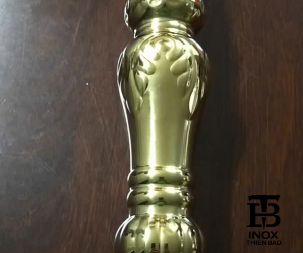 TRỤ LAN CAN INOX 304 MẠ VÀNG