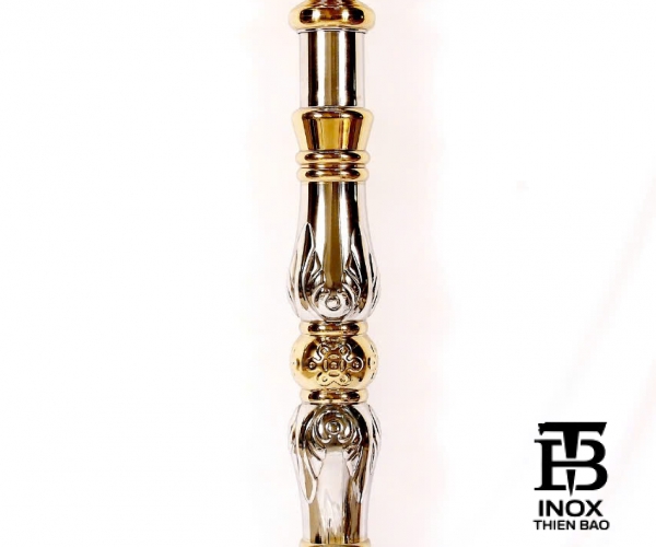 TRỤ LAN CAN INOX 304 MẠ VÀNG